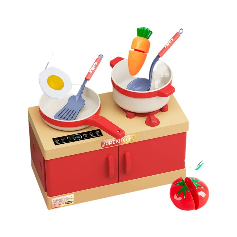 Pretend Play Ice Cream Plastic Kitchen Cooking Educational Toy Box Set for Unisex 4-14 Year Olds