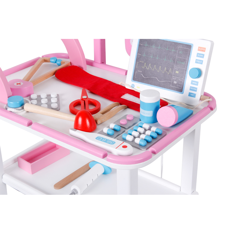 Educational Wooden Doctor Set Pretend Play Dentist Toy for Girls and Kids Role Play for Children