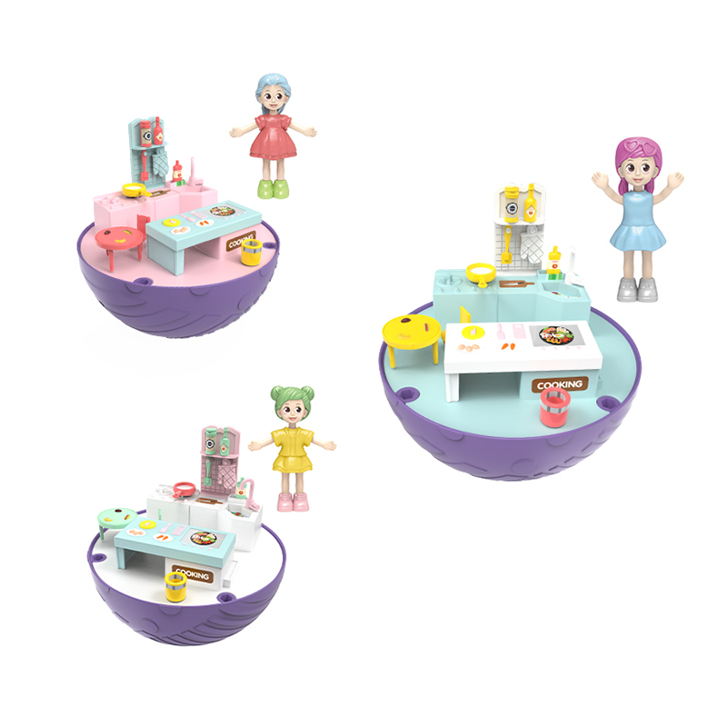 Hot Sale Kids Plastic Toys Educational Toy-Play Pretend Play Role Simulation Home Mini Doll House Toy Set