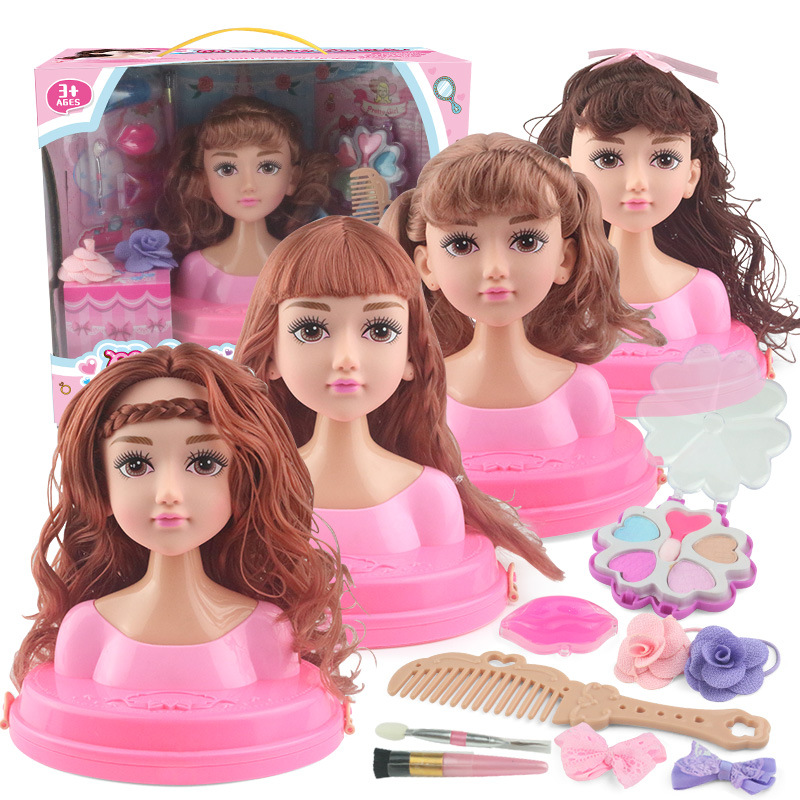 2024 Hot Selling Pretend Play Dressing up Half Body Toy Set Fashion Makeup Doll Head for Girls Fashion Princess