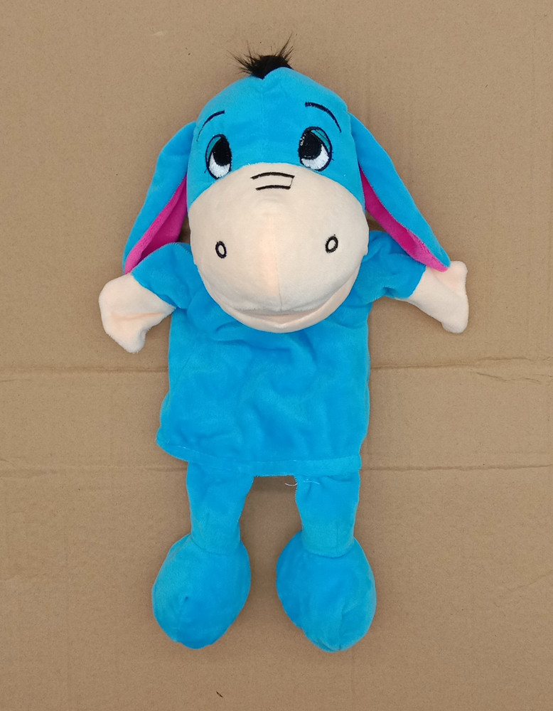 New Animal Finger Puppet Large Plush Animal Hand Puppet Children's Toys Monkey Cow Duck Elephant Role Play Toy