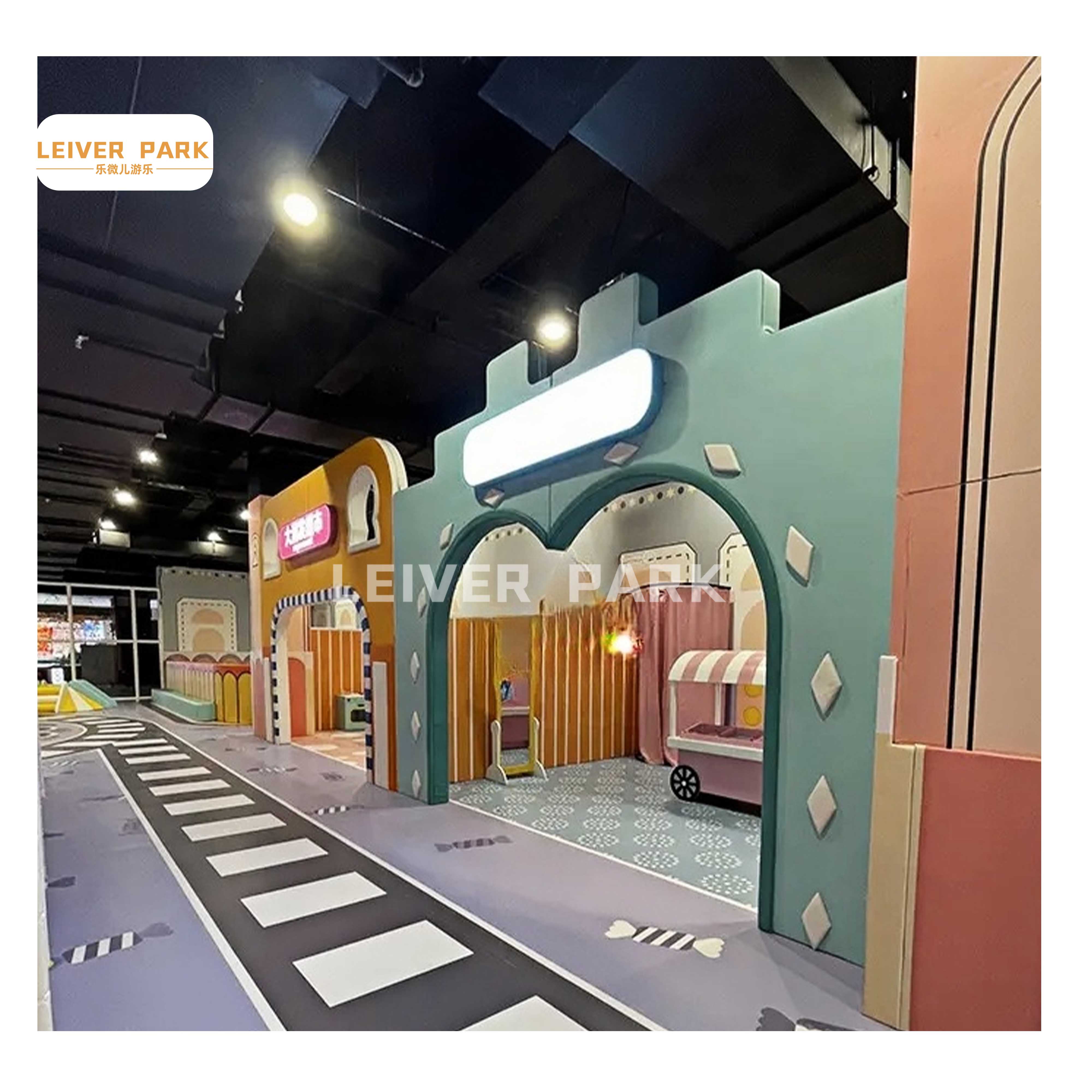 Kids Role Play House Supermarket Kitchen Police Doctor Station Kids Game Room Set Kids Pretend Playground