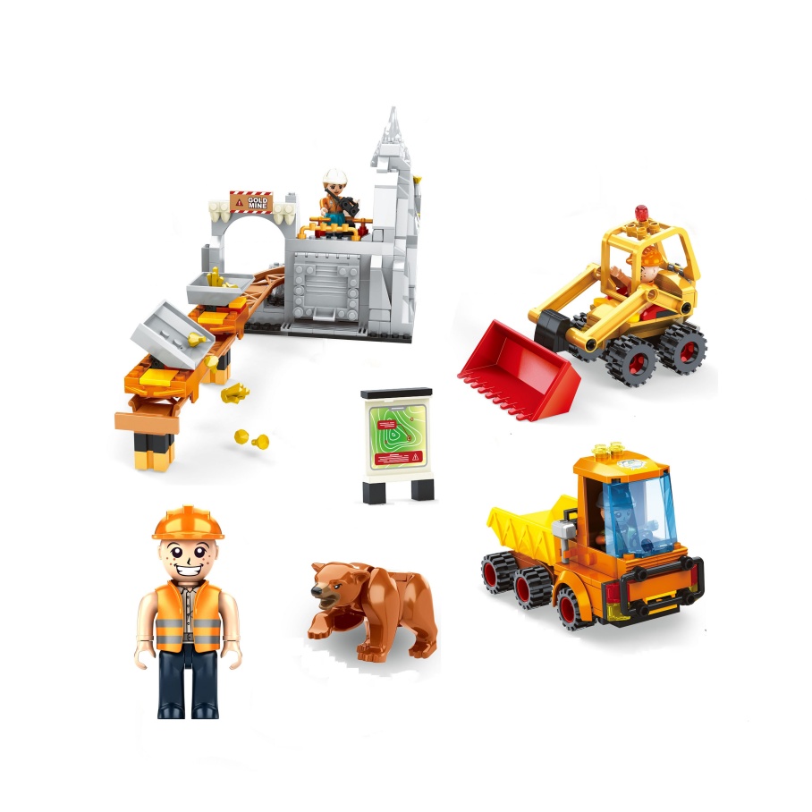 463 PCS Mine Adventure Electronic Construction Toy Building Block Set for Adults and Children Ages 5 to 7 Years