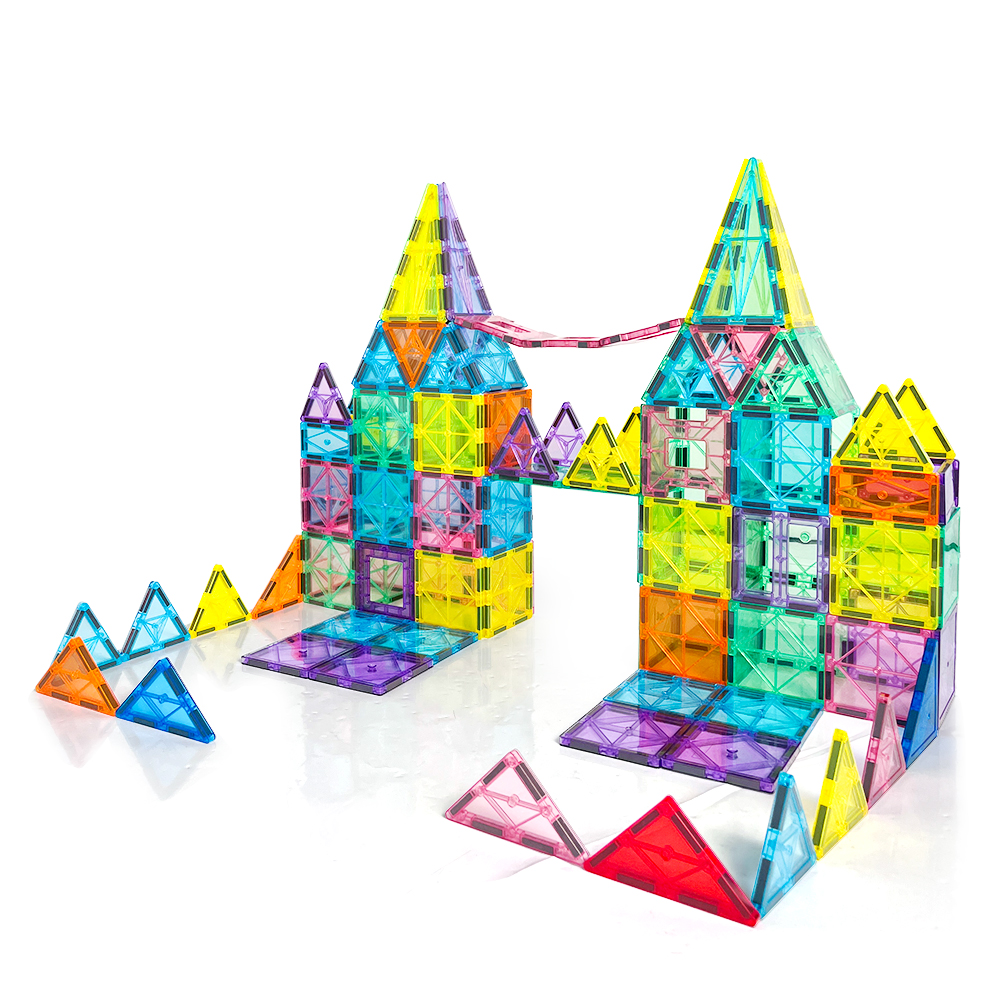 Factory 3D Construction Set Kids Magnetic Tiles Customizable Plastic Magnetic Block Toys Certified by EN71 CPC CE