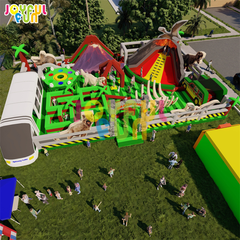 JOYFUL FUN TUV Factory Inflatable Park Indoor Inflatable Play Ground Inflatable Amusement Park