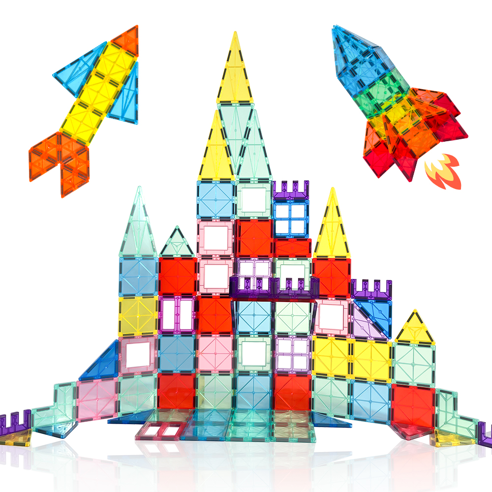 Factory 3D Construction Set Kids Magnetic Tiles Customizable Plastic Magnetic Block Toys Certified by EN71 CPC CE