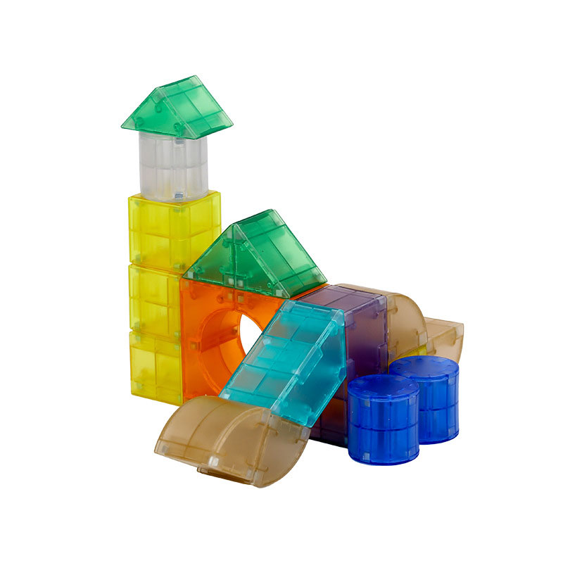 Customizable Magnetic Tiles Toy Set for Preschool Learning and Creative Construction Play