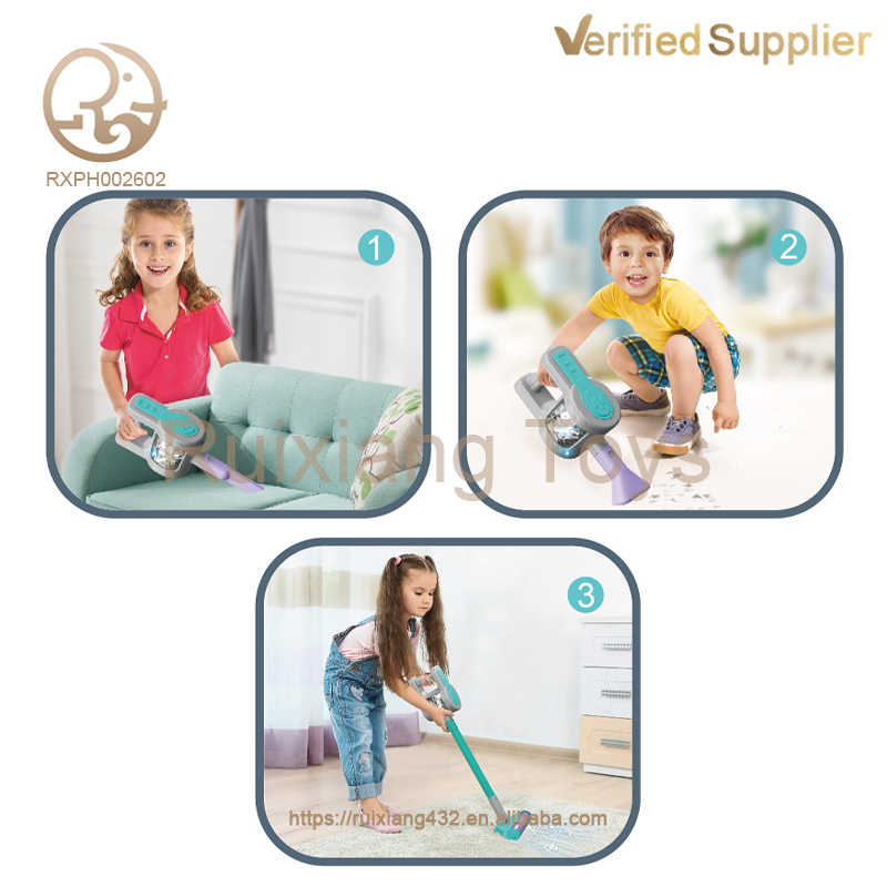 Modern Plastic Home Cleaning Robot Electric Vacuum Cleaner Wholesale Pretend Play Toys for Kids' Game Preschool Household Toy