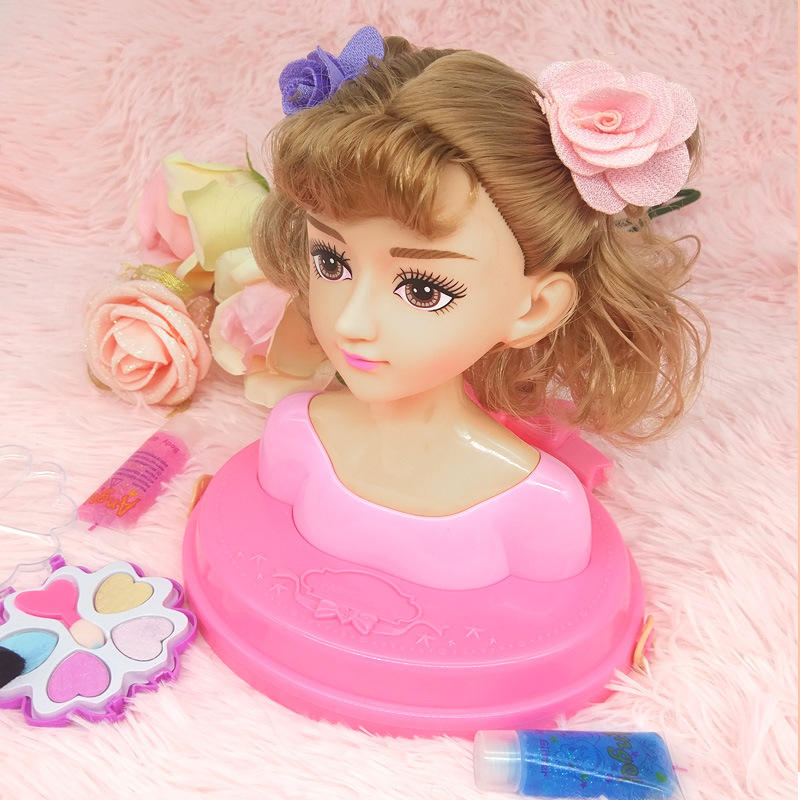 2024 Hot Selling Pretend Play Dressing up Half Body Toy Set Fashion Makeup Doll Head for Girls Fashion Princess