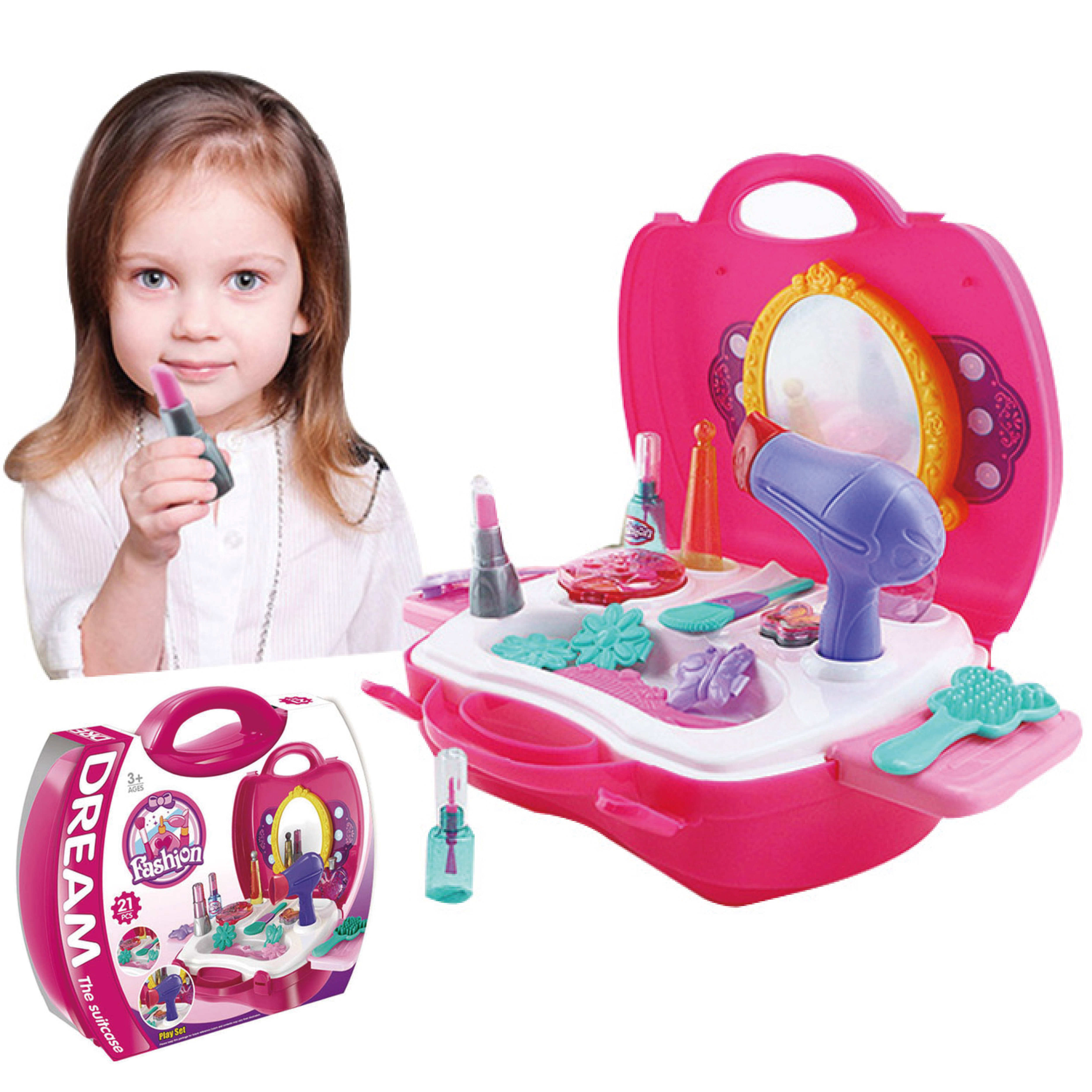 Factory Directly Funny Educational Kids Role Pretend Play Children'S Pretend Makeup Toys Set/