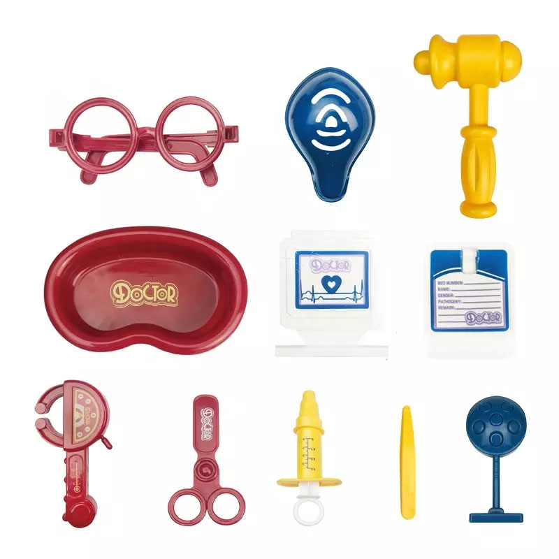 Medical Trolley Toy Set Educational Pretend Play Simulated Little Doctor Fun Doctor Set Kids Toy with Music and Light