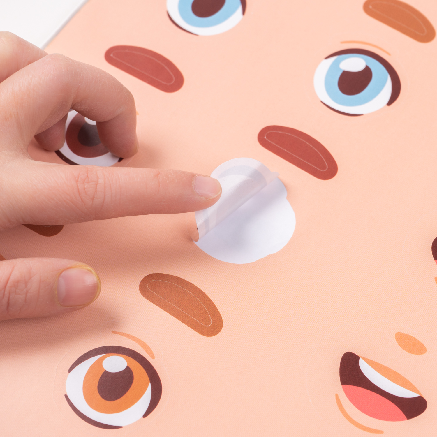 Cartoon Sticker Facial Features Dress-up Show Factory Custom Patterns Kids Play Toy and Gift for Art Exploration