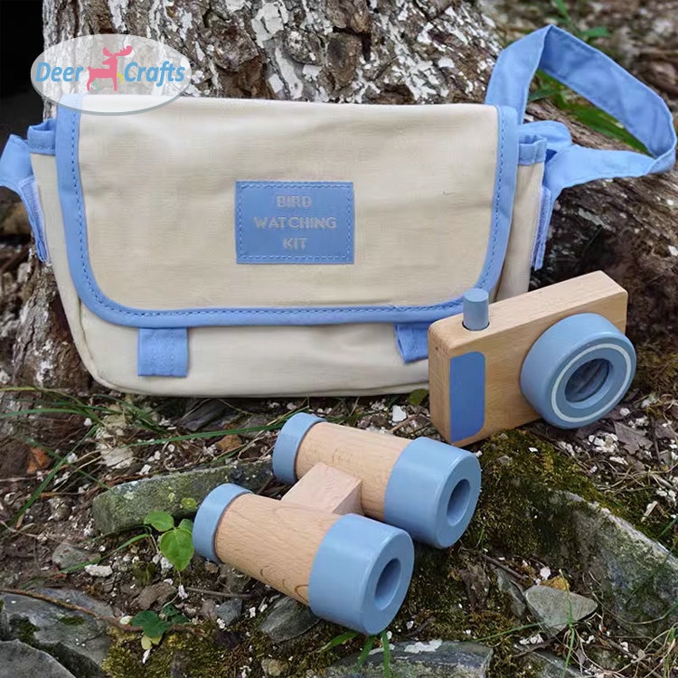 Popular Pretend Play Outdoor Adventure Wooden Explore Set Toys For Kids DD10709