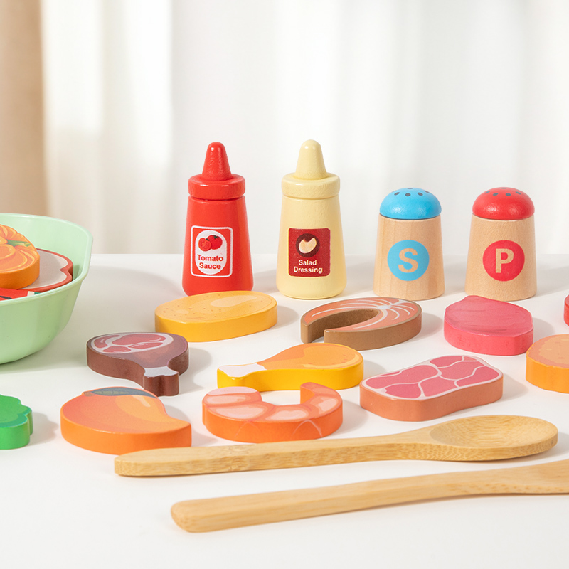 New Arrivals Educational Plastic Kitchen Shara Toy Set Simulation Pretend Play DIY Vegetable Food Game for Preschool Kids Boys