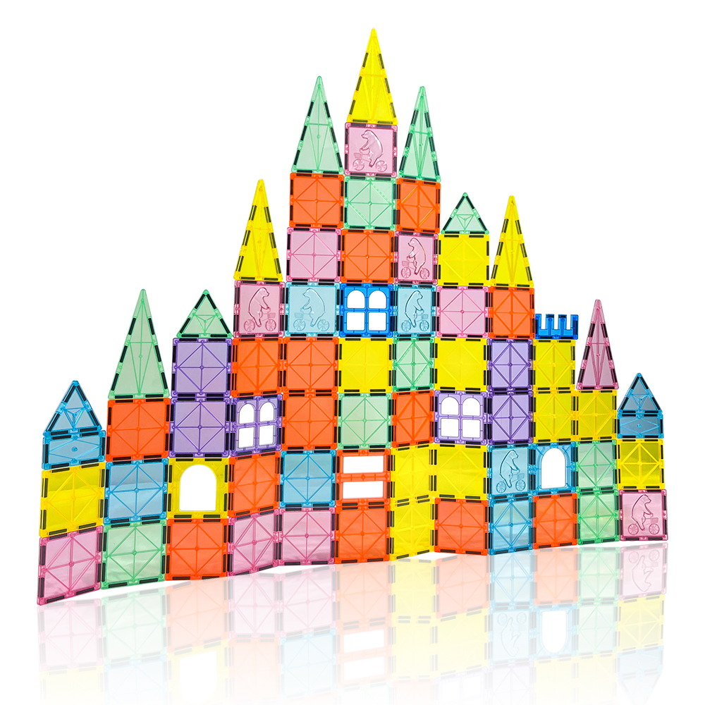 Factory 3D Construction Set Kids Magnetic Tiles Customizable Plastic Magnetic Block Toys Certified by EN71 CPC CE