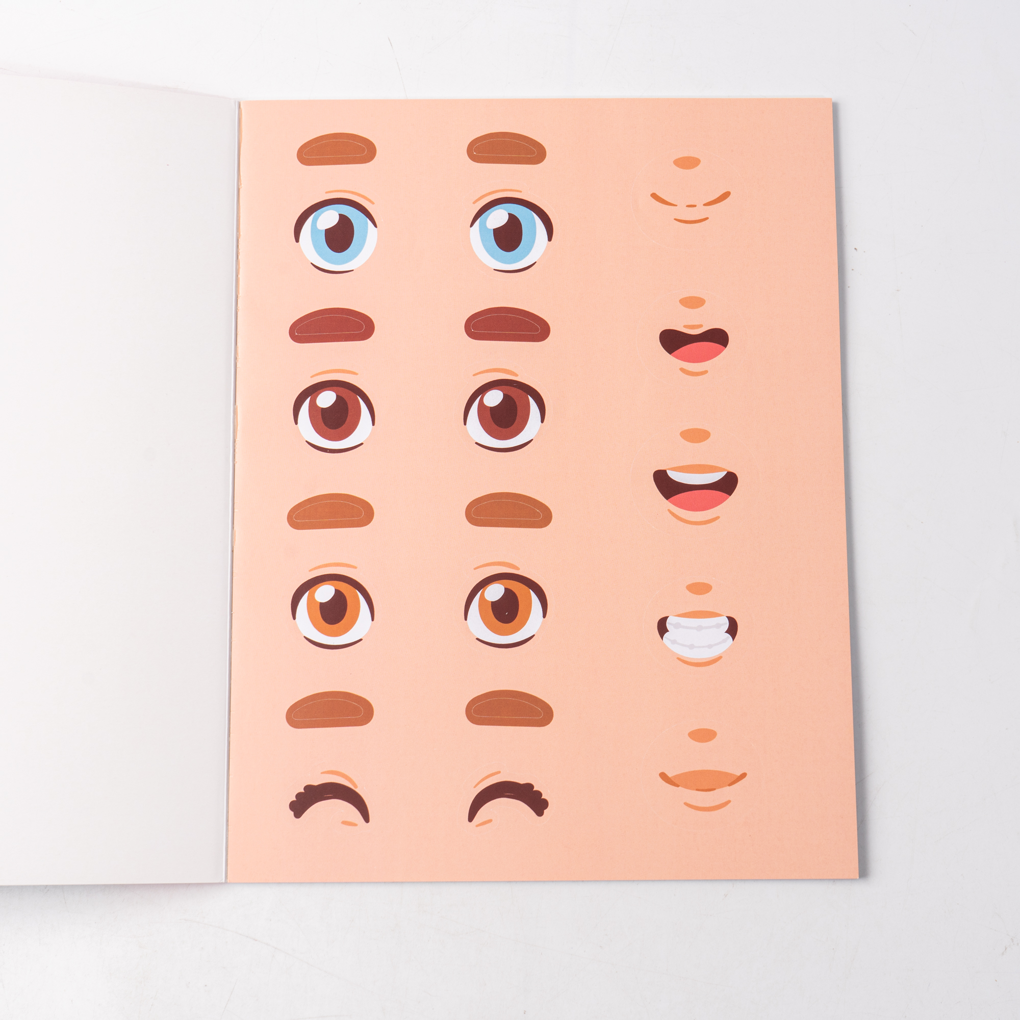 Cartoon Sticker Facial Features Dress-up Show Factory Custom Patterns Kids Play Toy and Gift for Art Exploration