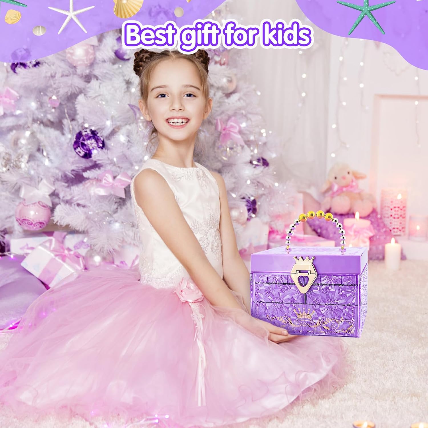 Princess DIY Luxury Cosmetics Play Game Kit Girls Makeup Toy for Kids Pretend Play Beauty Fashion Toys