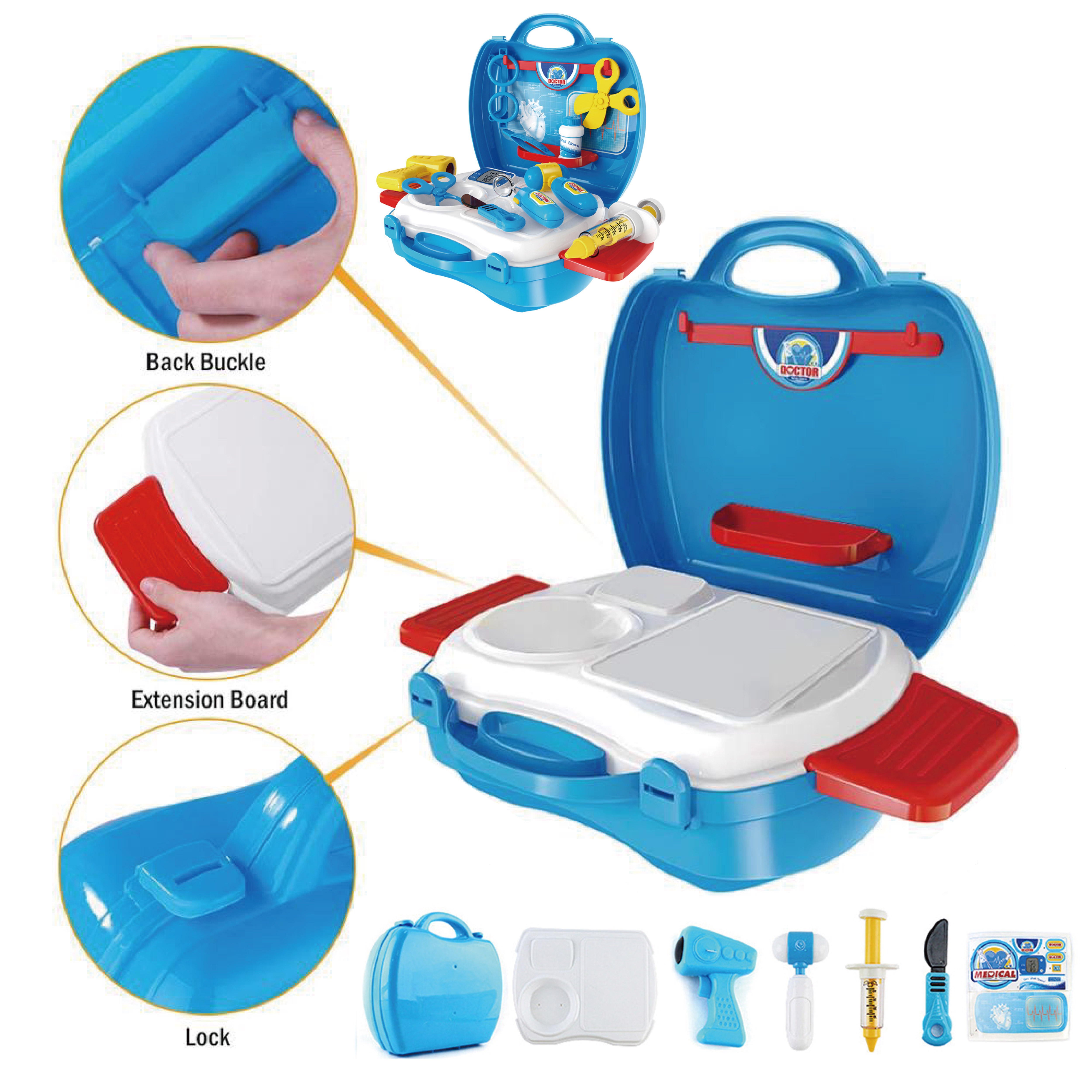 2025 Agreat Doctor Toys Best Quality Children Pretend Play Doctor Set Toys Early Education Doctor Toys