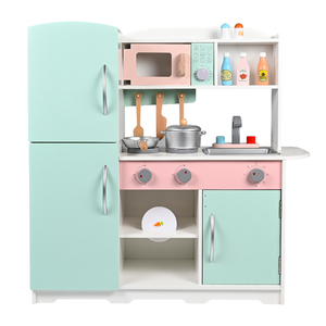 2026 Brand New Realistic Kitchen Stove and Refrigerator Toy Set Enhances Imaginative and Creative Play Wooden Children's Toy