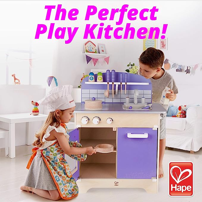 Play Kitchen for Toddlers Kids Kitchen Playsets for Pretend Play With 13 Toy Kitchen Accessories