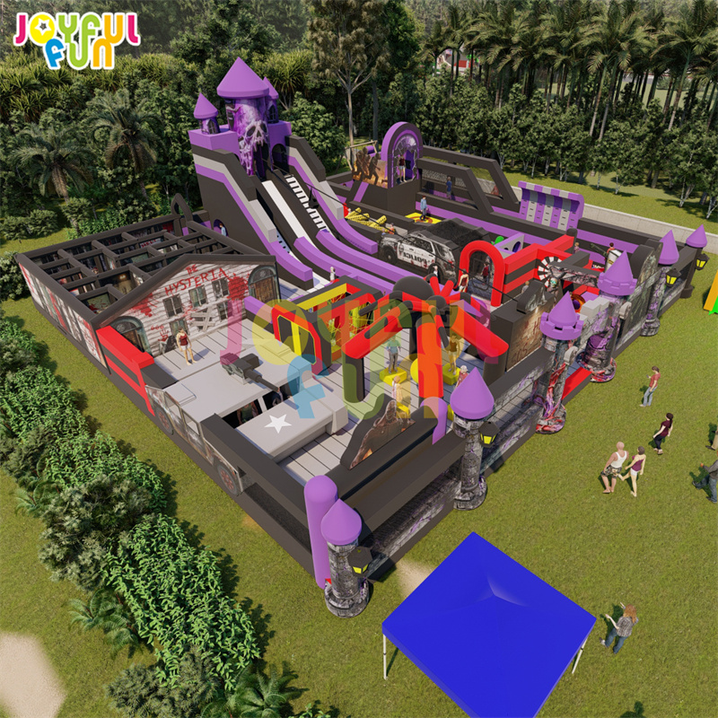JOYFUL FUN TUV Factory Inflatable Park Indoor Inflatable Play Ground Inflatable Amusement Park