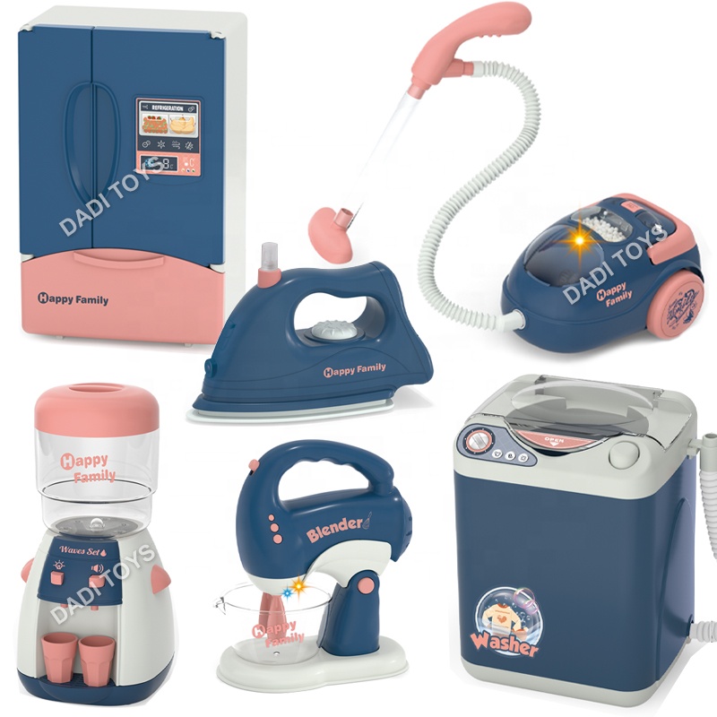 Simulation Plastic Electric Blender Mixer Toaster Household Home Appliances Toys Pretend Play Kitchen Set Toy