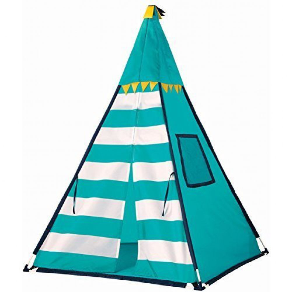 Discovery Kids Turquoise Adventure Teepee Tent Inflatable Sports Toy Playhouse for Girls Kids Play for Babies