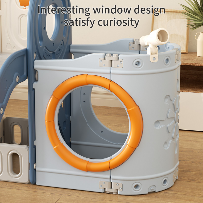 Pirate Ship Indoor Playhouse Slide Baby Plastic Toy For Toddlers Kids Home Playground Playroom Equipment Garden Shopping Mall