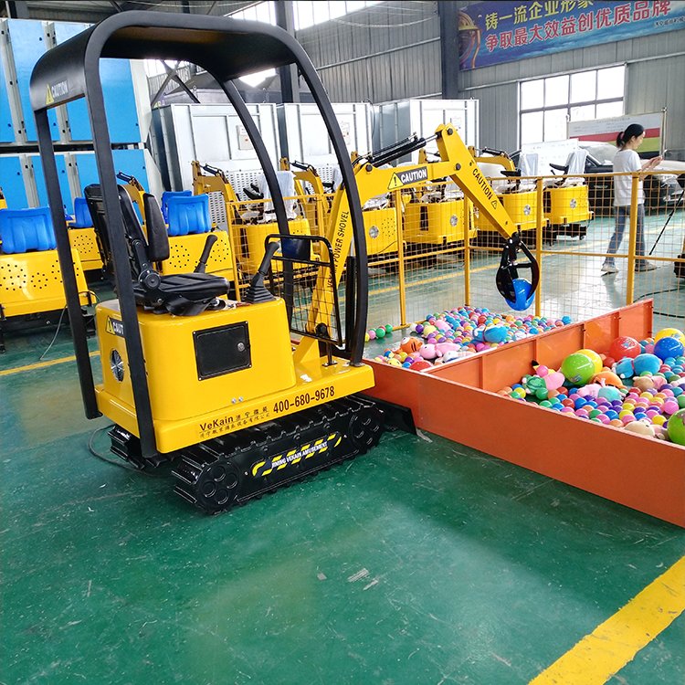 WZD-16 Model Mini Excavator Large Ball Catcher Remote Controlled Coin Operated Children's Play Equipment for Shopping Mall