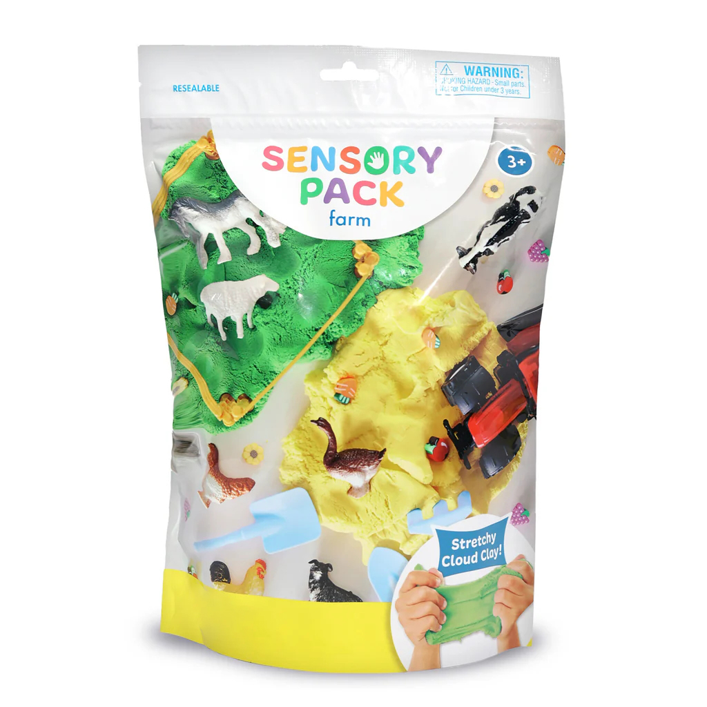 Creativity Kids Sensory Pack Interactive Farm Animals Pretend Play Toys for Toddlers New Art Style Travel Activities