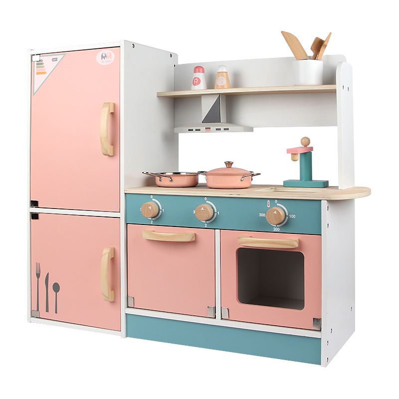 Hot Sale Children's Kitchens Cooking Toy of Pre-School Education Wooden Kitchen Set for Kids