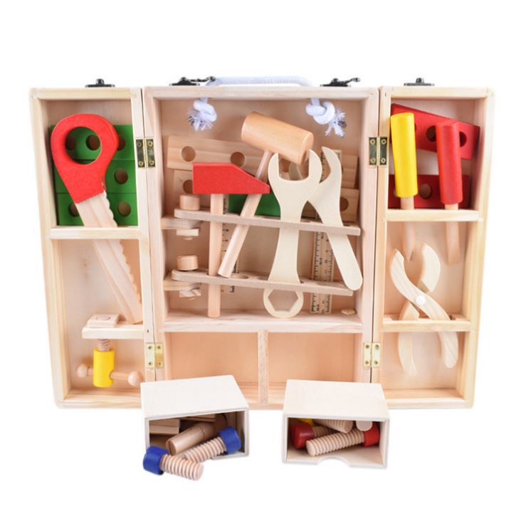 2020 New Educational Multifunction Kids Toys Pretend Blocks Assembly Kit Wooden &amp; Plastic Construction Tools Ages 3+ Toysrunner