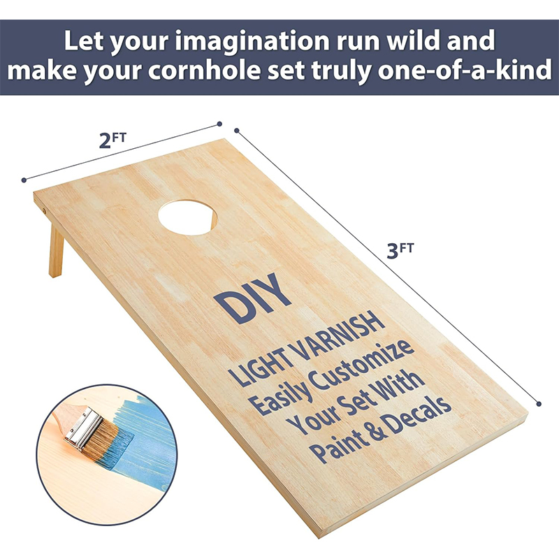 WDF High Quality Custom Corn Hole Board Games Custom Printed Corn Hole Led American Flag Corn Hole For Outdoor