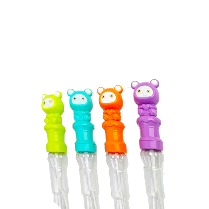 46cm PP Plastic Cute Baby Bubble Wand Toy for Boys &amp; Girls Flash Night Market Stall Business Essential Water Blowing Play Toy