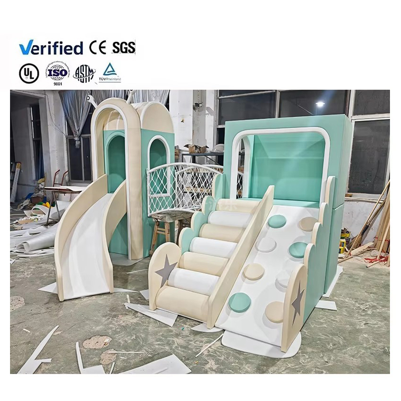 Soft Play Sets Flexible Building Block Sets Colorful Soft Foam Playtime Building Blocks with Tunnel Ramp Steps Climbing Blocks