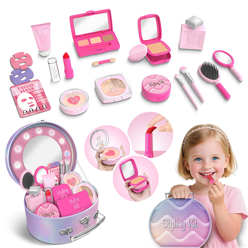 Kids Toy Simulation Makeup Role-Playing Cannot Apply the Play House Tool Set