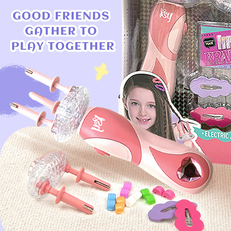 AiJH Braider Toys Hair Salon Beauty Fashion Set Lightweight Design Pretend Play Preschool Juguetes Kids Makeup Kit Girls Toys