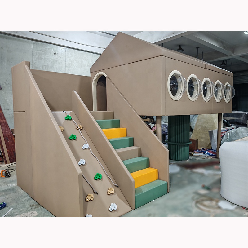 Soft Play Sets Flexible Building Block Sets Colorful Soft Foam Playtime Building Blocks with Tunnel Ramp Steps Climbing Blocks