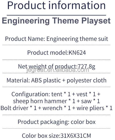 Construction Worker Costume Set Play
