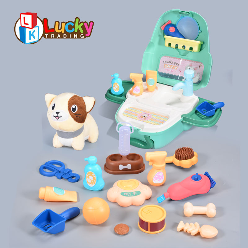 Lucky Toys Kids Pet Doctor Play Set Toys Kids DIY Doctor Playing Set