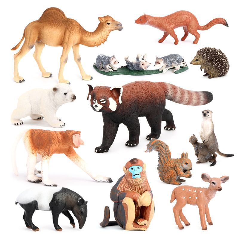 Wholesale Education Animal Toys PVC Realistic Jungle Sea Farm Animal Figurines Set Action Horse Toy