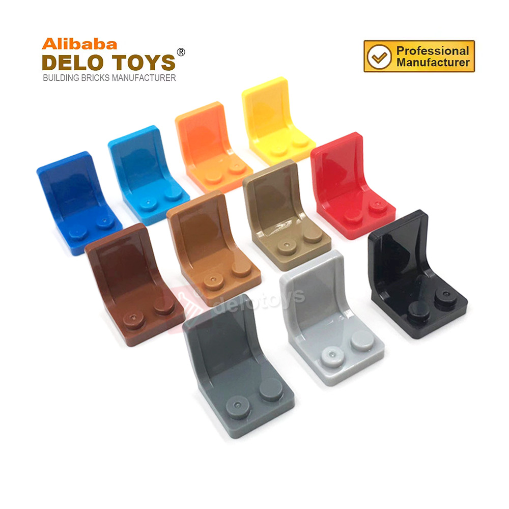 DELO TOYS DIY bulk building blocks Plastic bricks Minifig, Utensil 2*2 Seat / Chair 2 x 2 (NO.4079)