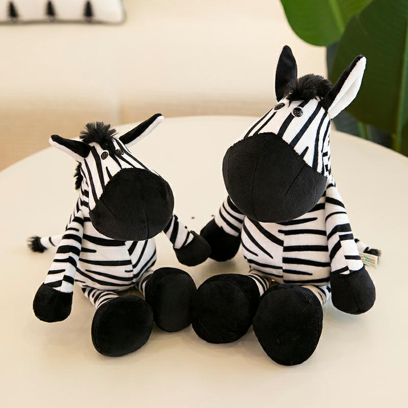 8-inch Forest Jungle Animal Plush Toy Cartoon Tiger Lion Elephant Figure Mini Doll Claw Machine Kid Gifts