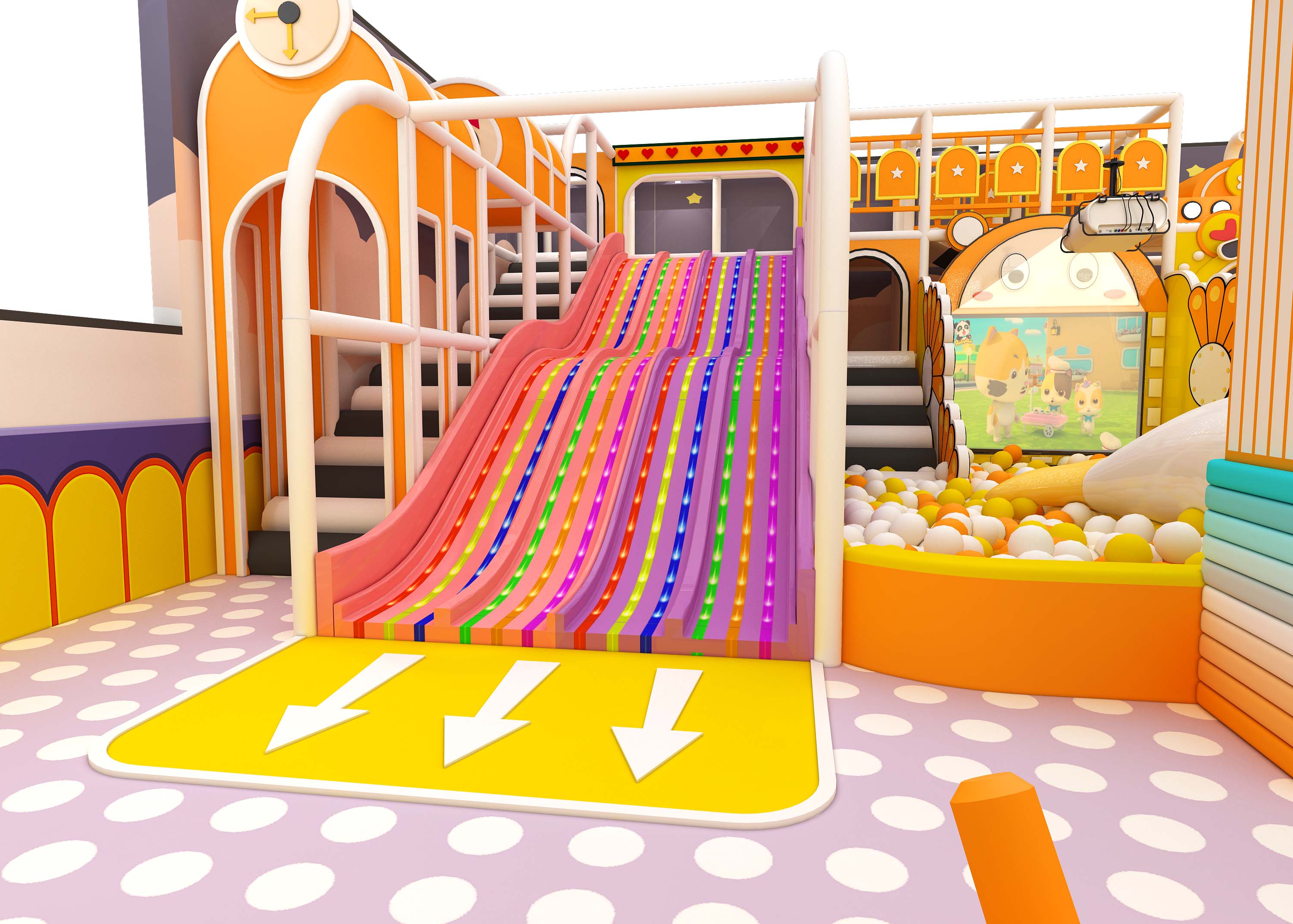 Customized Soft Play Equipment with Slide for School &amp; Shopping Malls Children's Play Equipment
