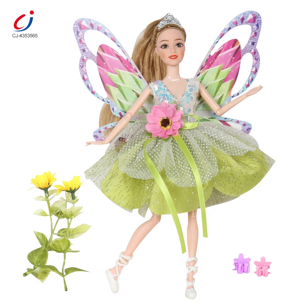 Chengji Ball Jointed Doll 11.5-inch Cute Plastic Princess Beauty Sweet Girl Pretend Play Kids Fashion Dancing Elf Emily Doll