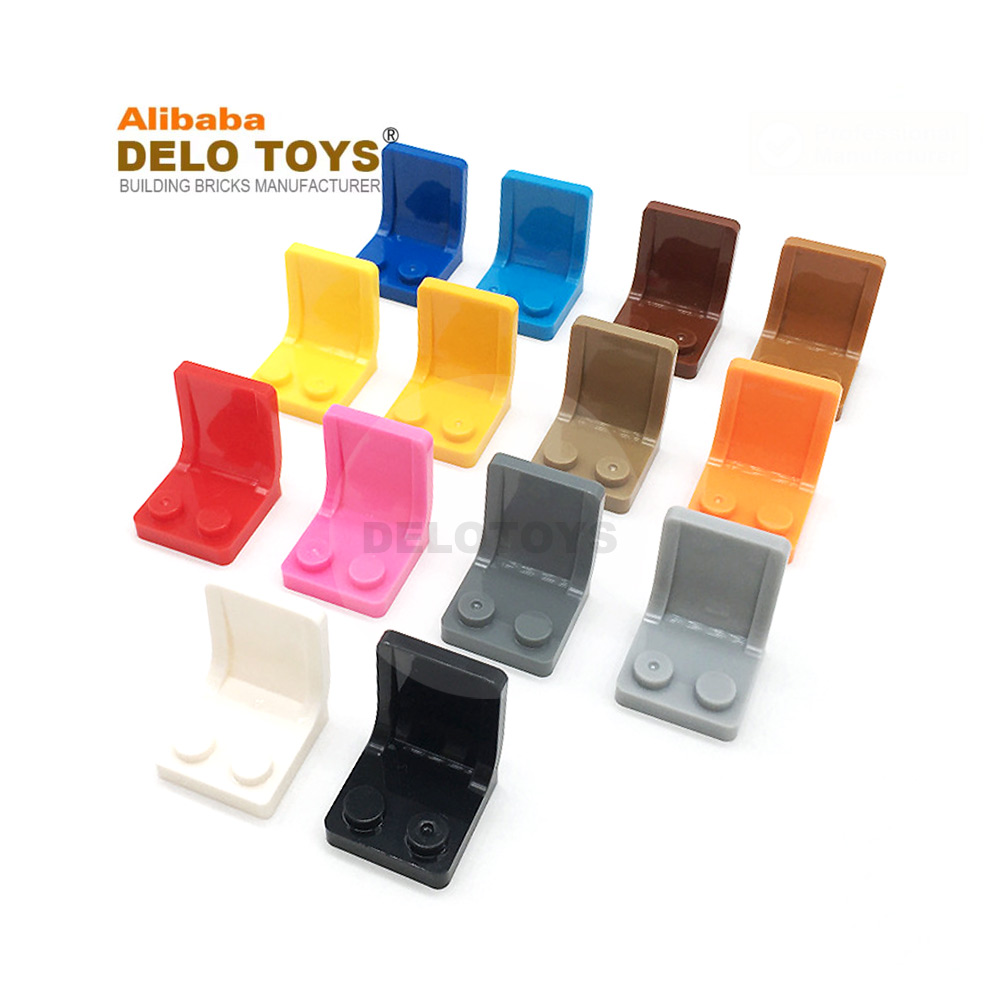 DELO TOYS DIY bulk building blocks Plastic bricks Minifig, Utensil 2*2 Seat / Chair 2 x 2 (NO.4079)