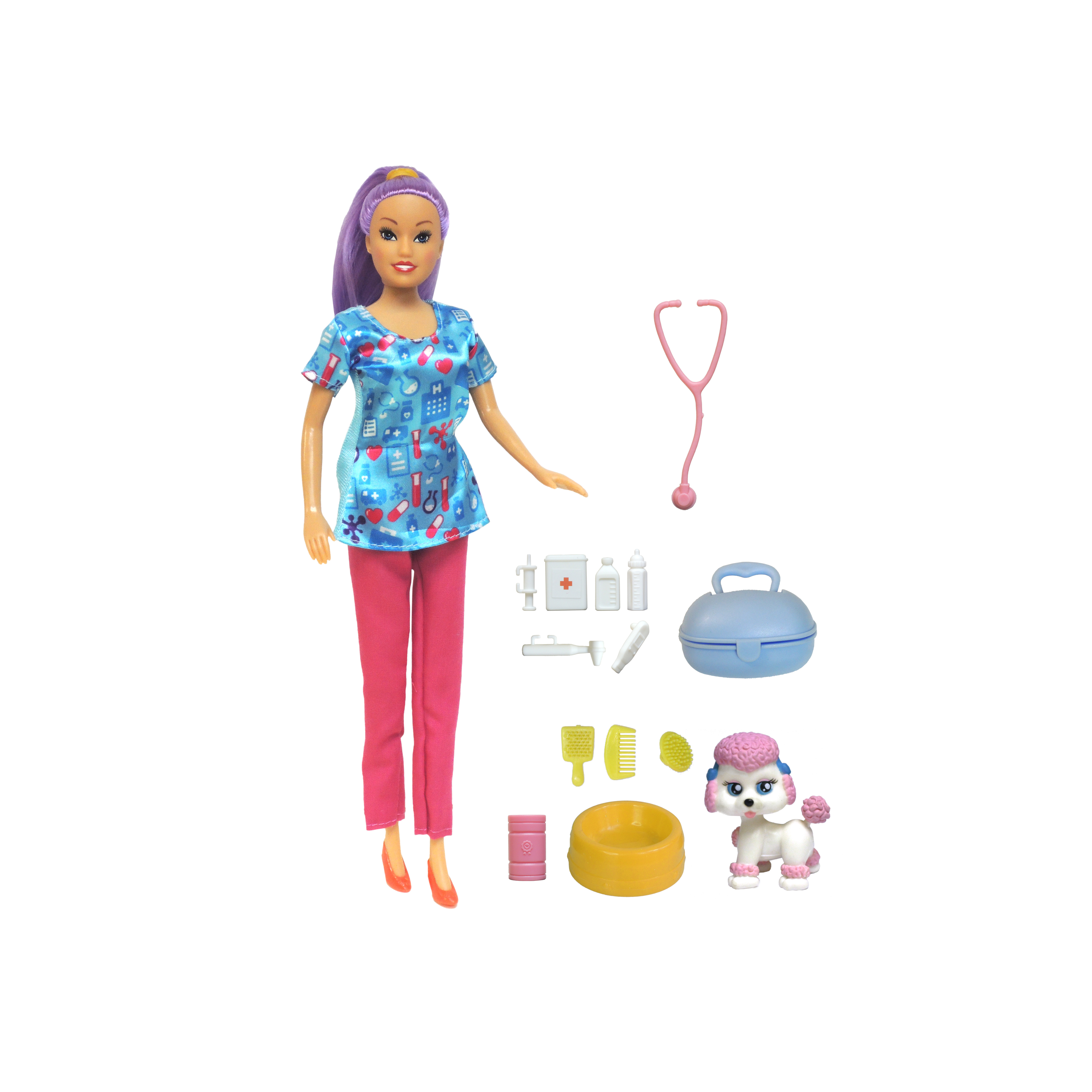 Premium Travel Size 29cm PVC Career Doll Model Toy Complete Full Accessory Collection Professional Role Play Teaching Resource