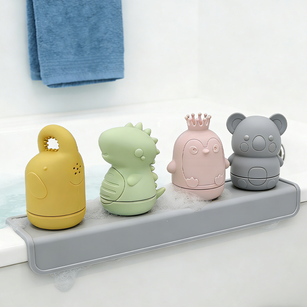 Melikey Montessori Educational Toy Kids Shower Water Toy Set Animal Toddler Bath Toys