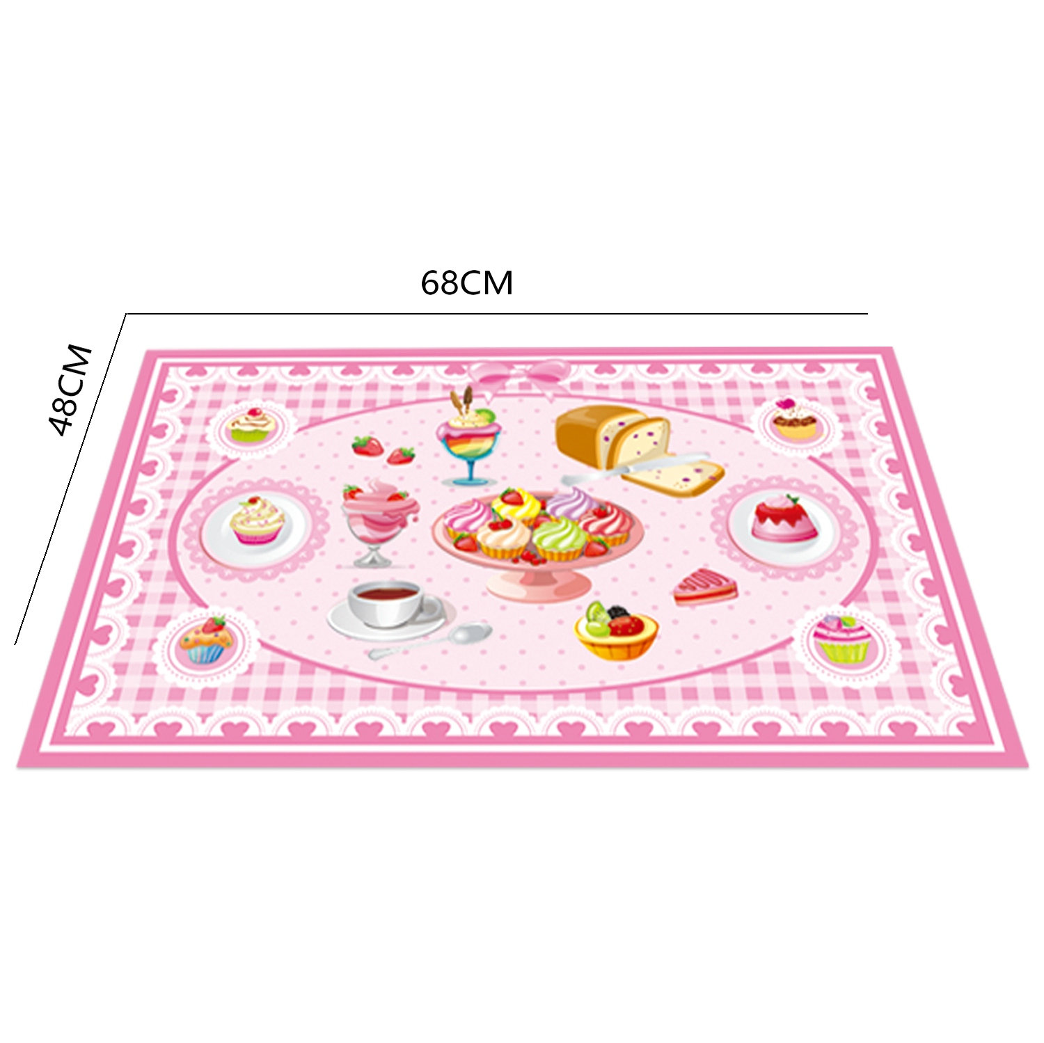 Fun Plastic Tableware Set Kitchen Pretend Play &amp; Educational Learning Picnic Toys Includes Tea Pot &amp; Foods
