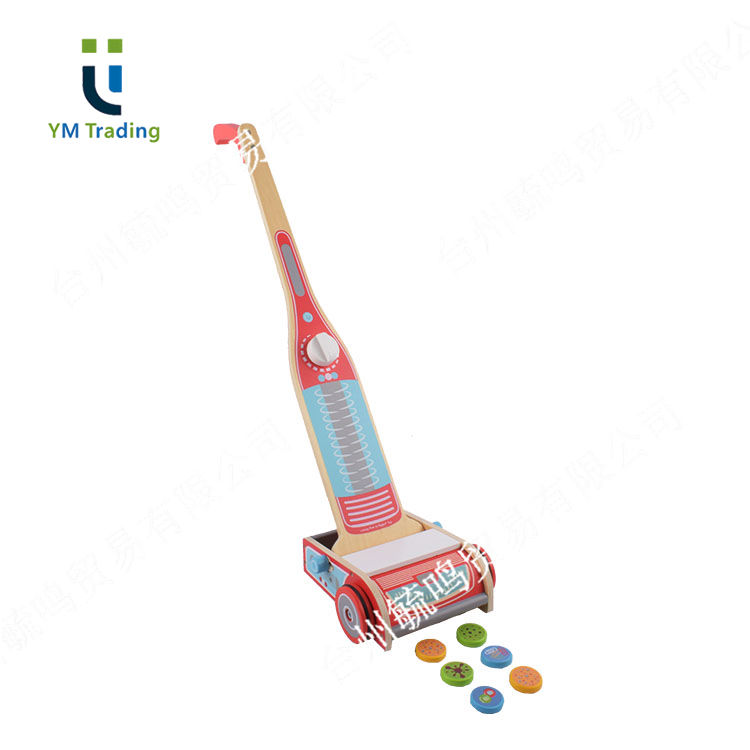 Montessori Wooden Cleaning Set Kids' Educational Pretend Role Play Household Housekeeping Vacuum Cleaner Learning Entertainment